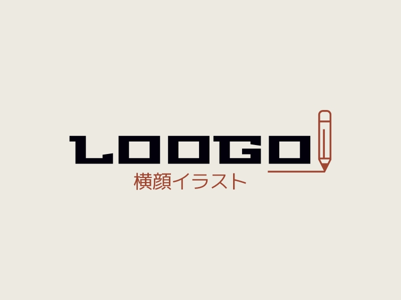 横顔イラスト - Loogo