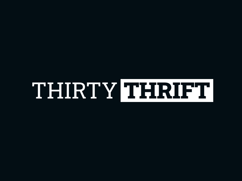 Thirty Thrift logo design
