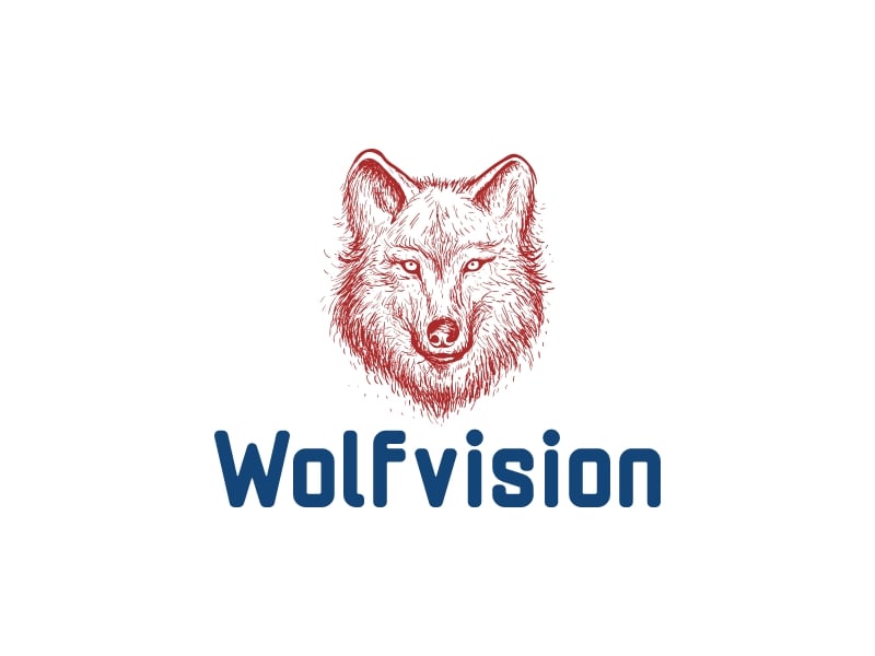 Wolfvision logo design