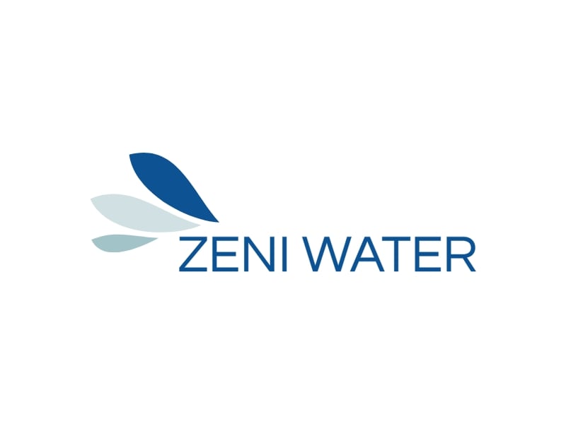ZENI WATER logo design