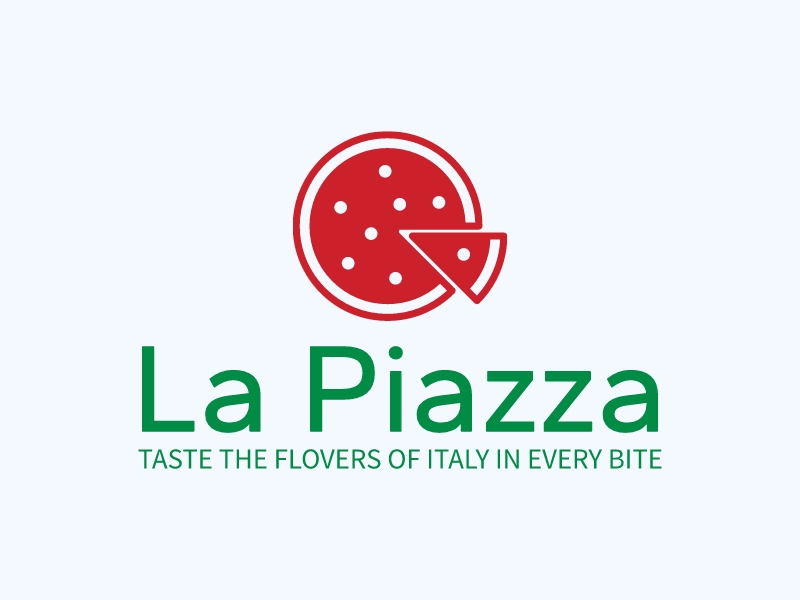 La Piazza logo design