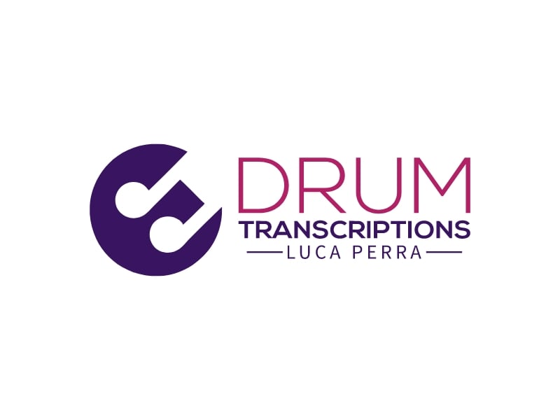 Drum transcriptions logo design