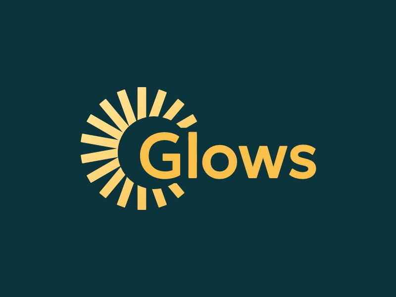 Glows logo design