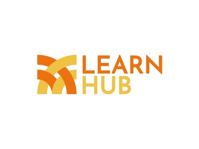 Learn hub logo design