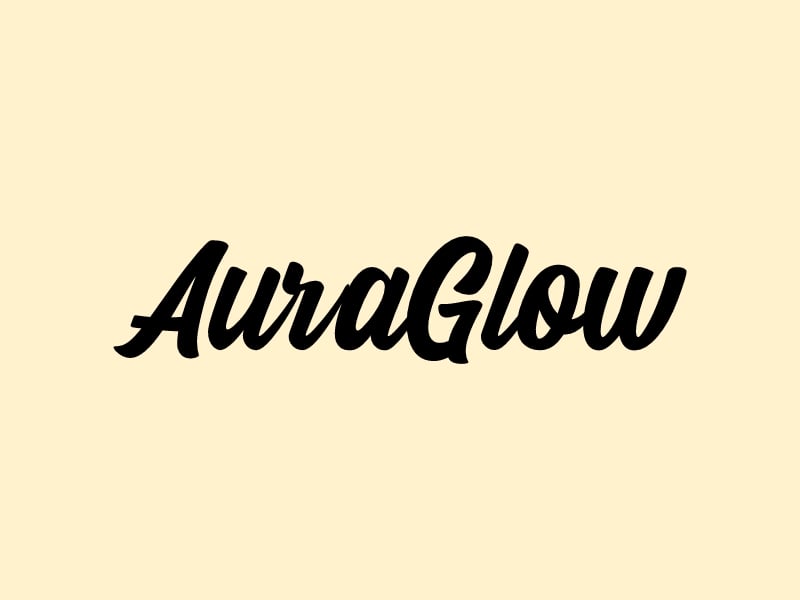AuraGlow logo design
