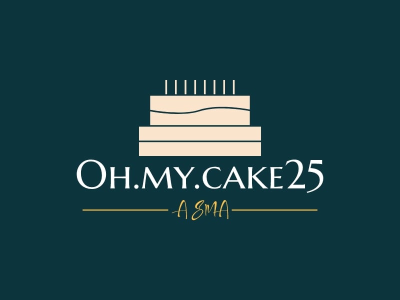 Oh.my.cake25 logo design