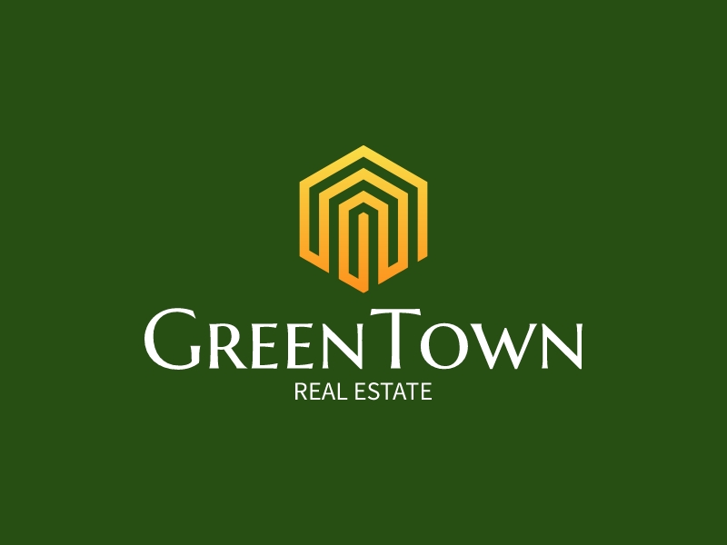 Green Town logo design