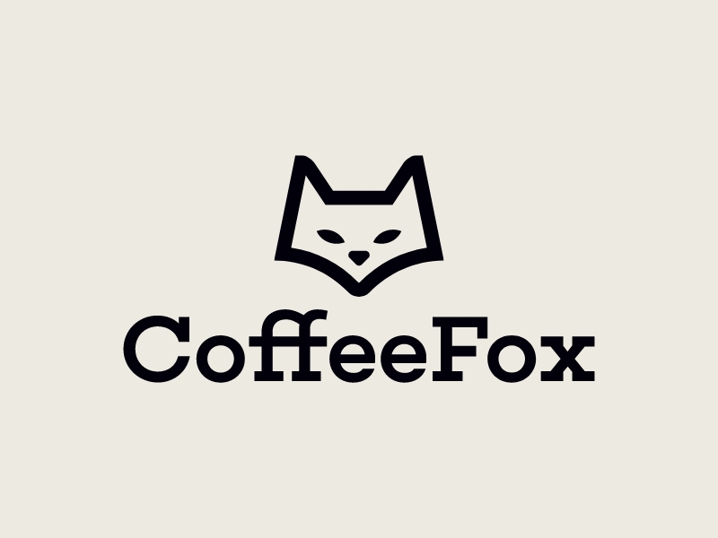CoffeeFox logo design