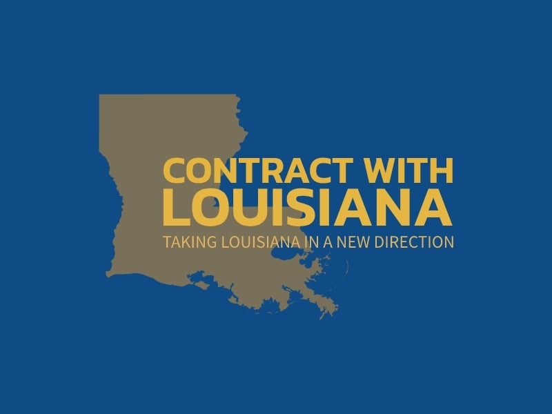 Contract with Louisiana logo design