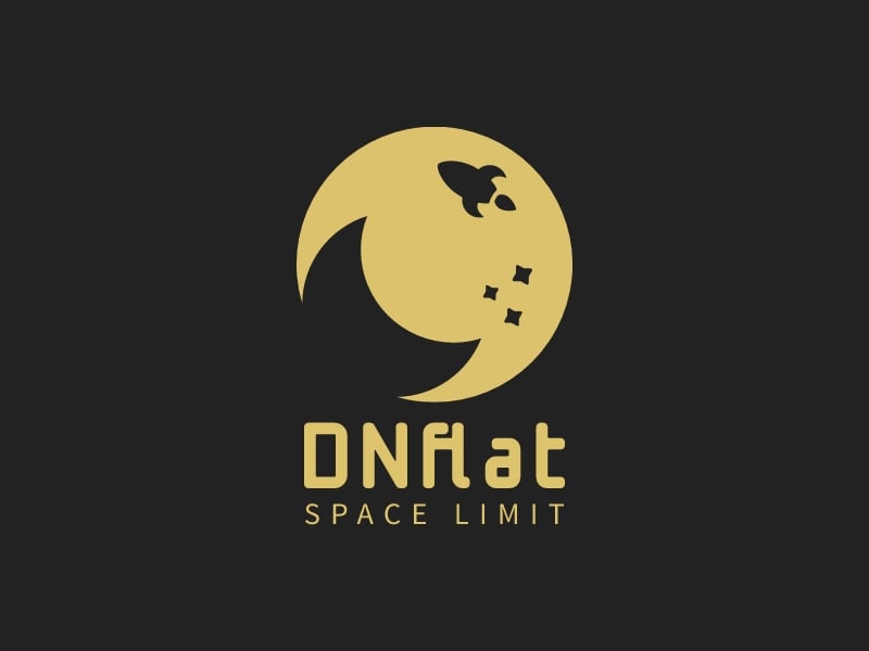 DNflat logo design