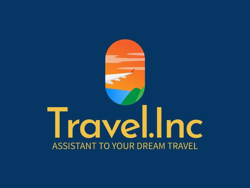 Travel.Inc logo design