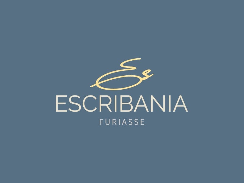 ESCRIBANIA logo design