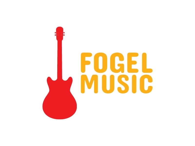 fogel music logo design