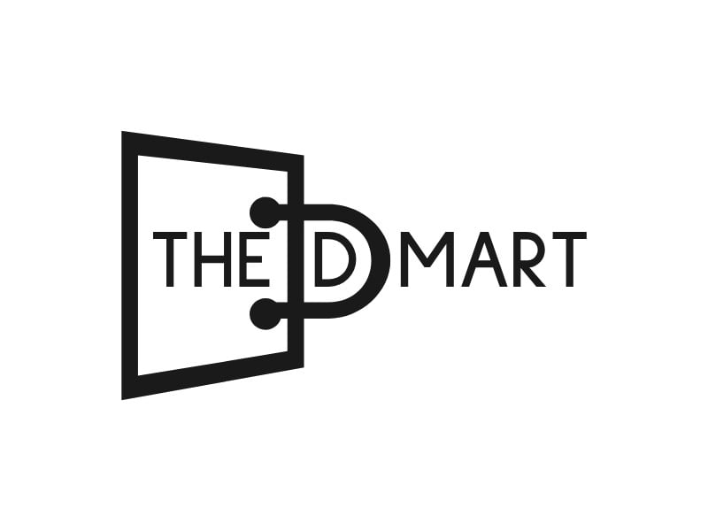 THE D MART logo design