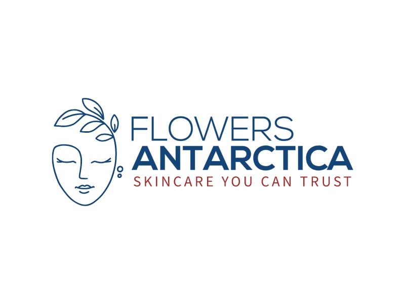 Flowers Antarctica logo design