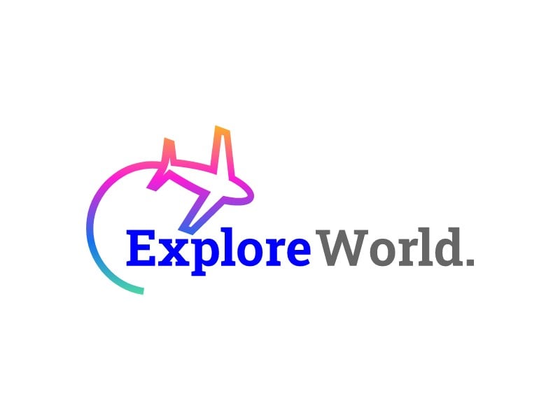 Explore World. logo design