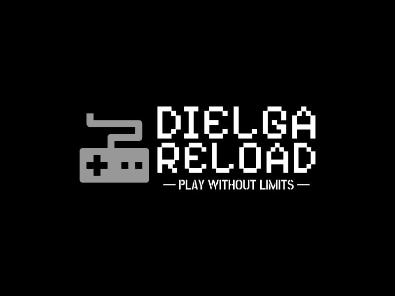 Dielga Reload logo design