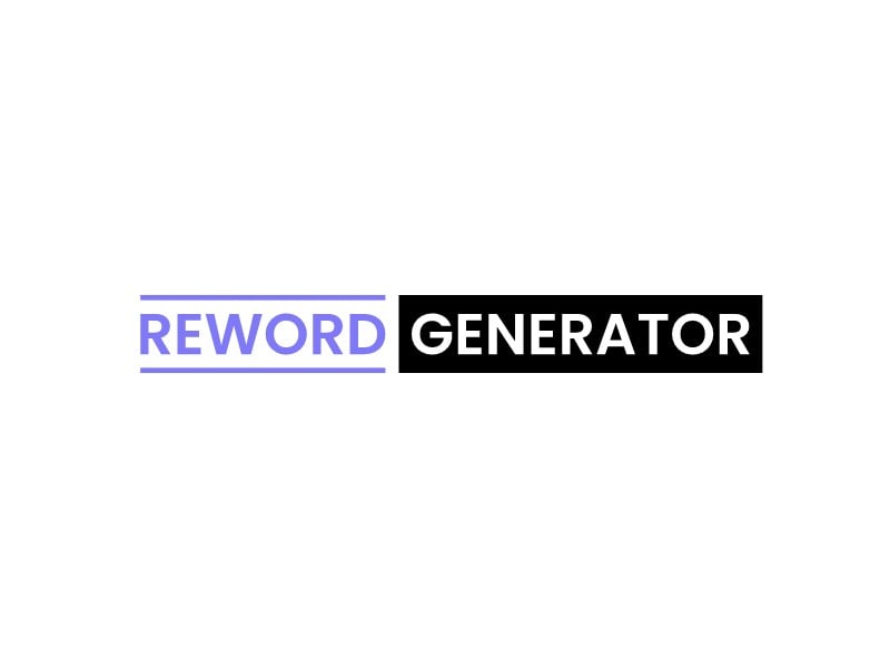 Reword Generator logo design