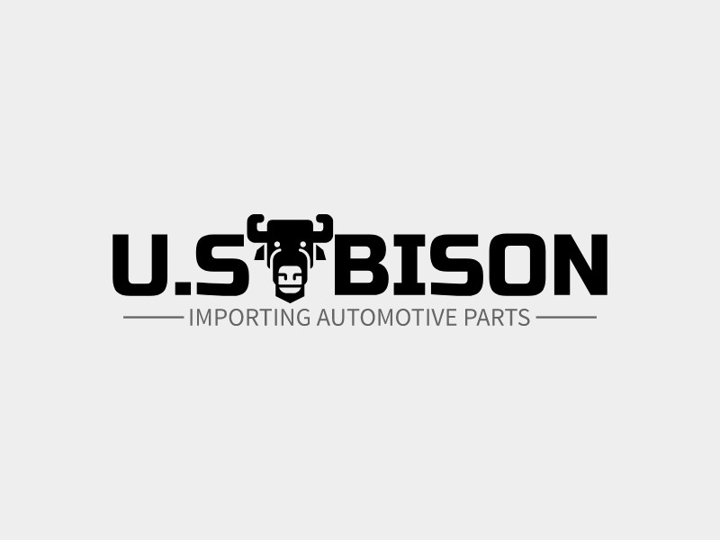 U.S   BISON logo design