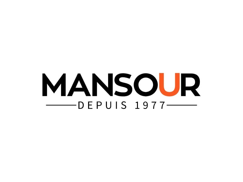 MANSOUR logo design
