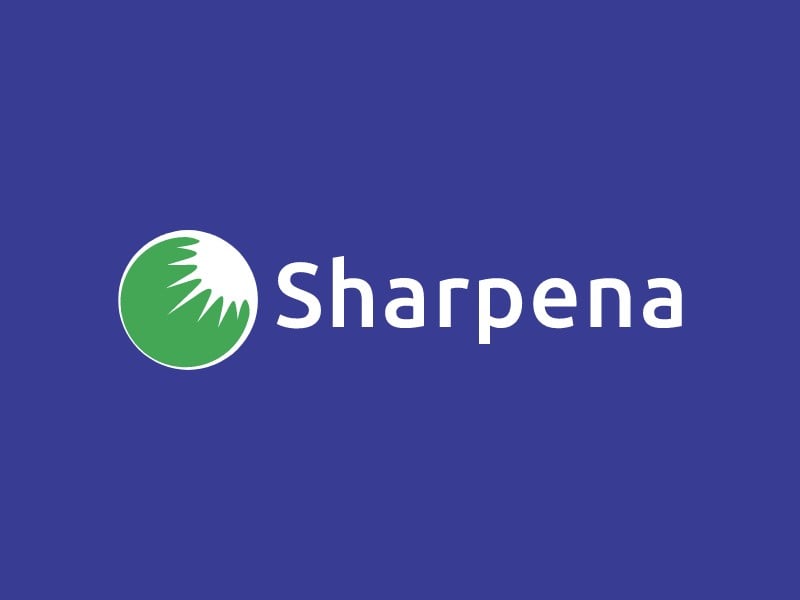 Sharpena logo design