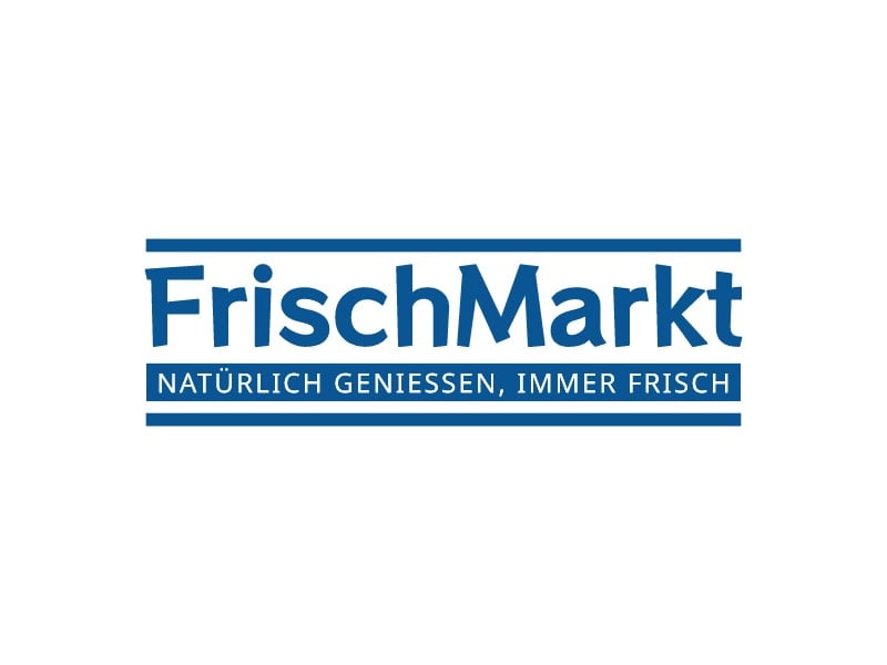 FrischMarkt logo design