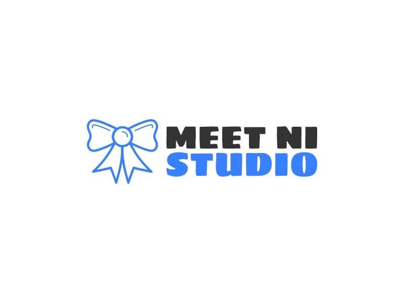 Meet ni studio logo design