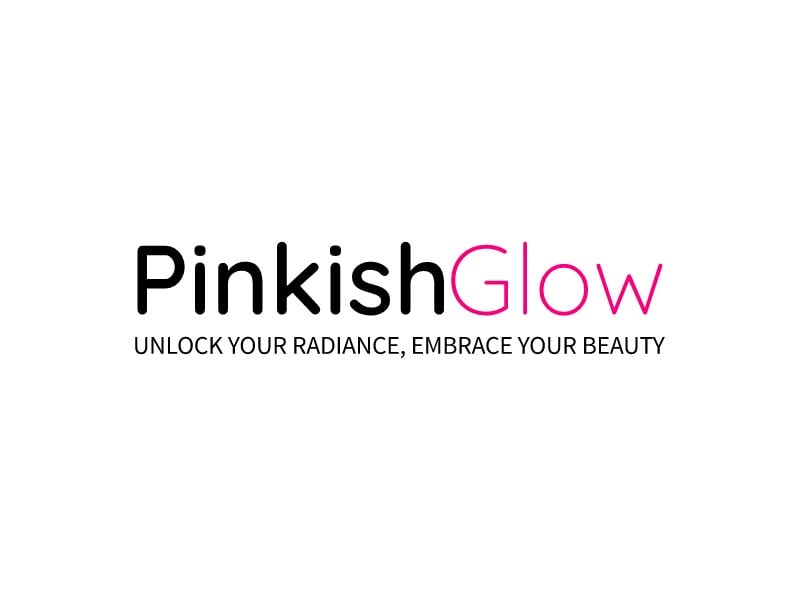 Pinkish Glow logo design