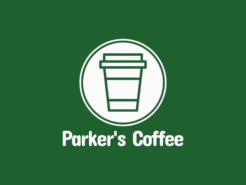 Parker's Coffee logo design