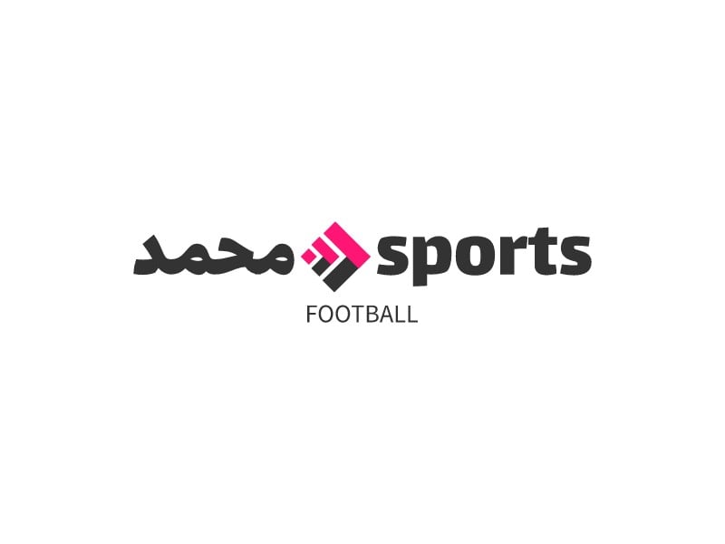 محمد sports logo design