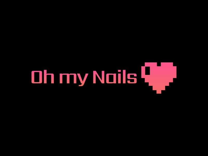 Oh my Nails logo design