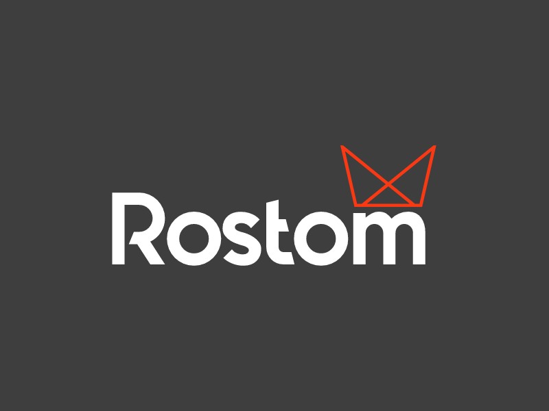 Rostom logo design