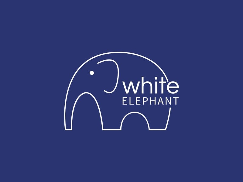 white logo design