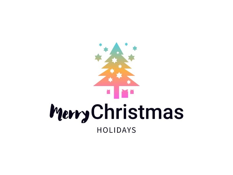 Merry Christmas logo design