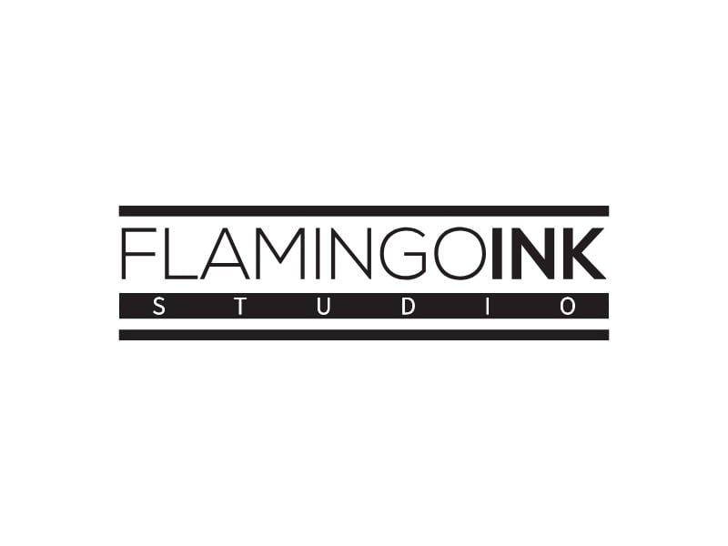FLAMINGO INK logo design