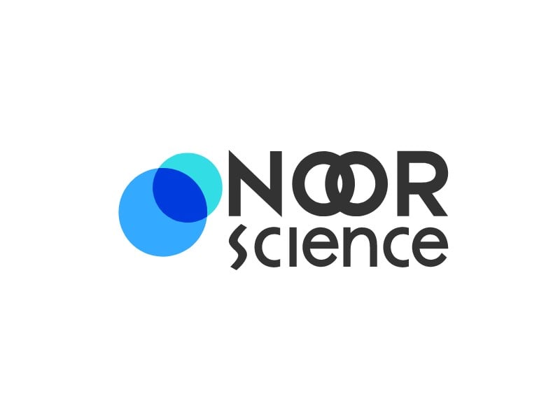 NOOR science logo design