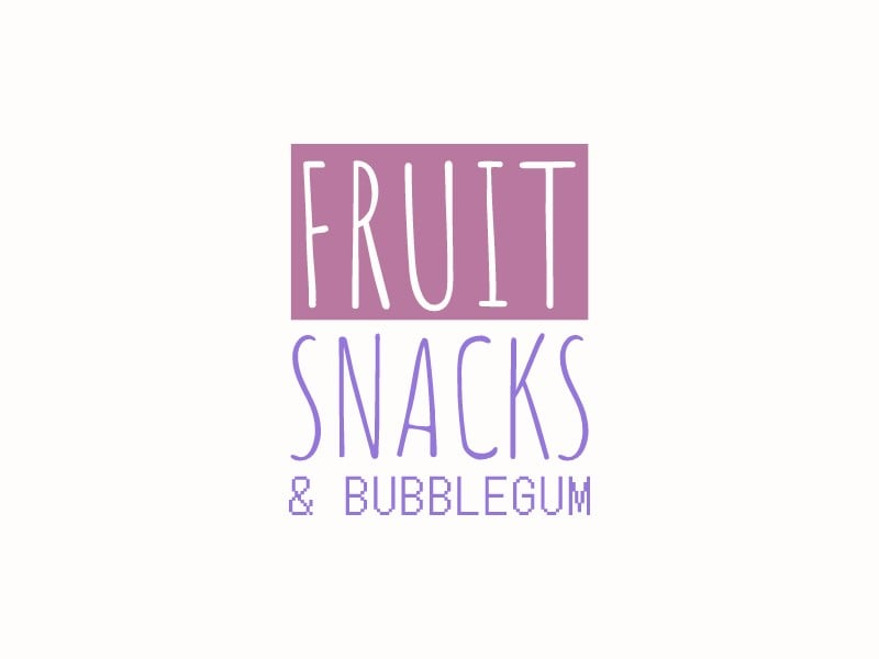 FruitSnacks logo design