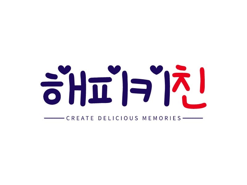 해피키친 logo design