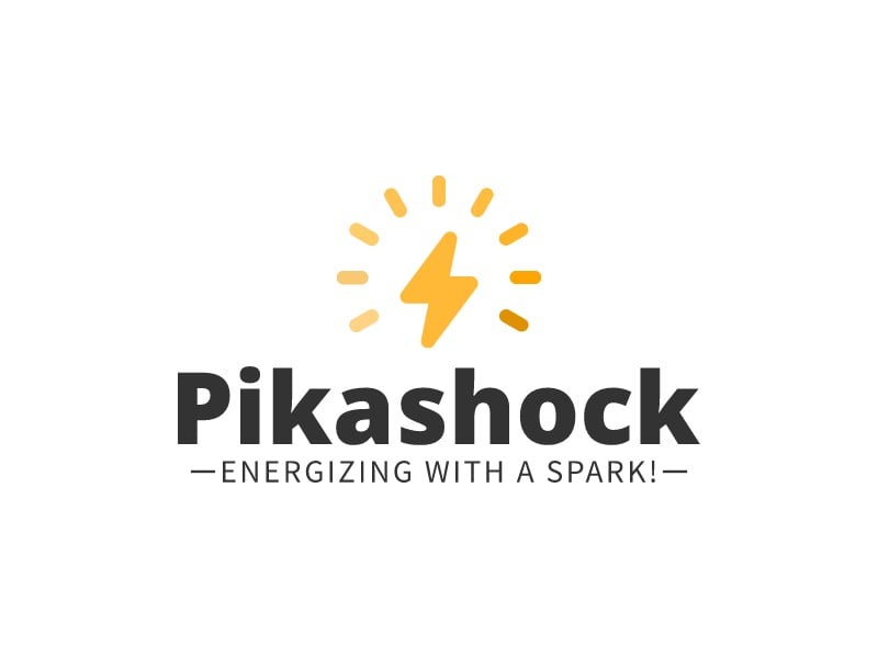 Pikashock logo design
