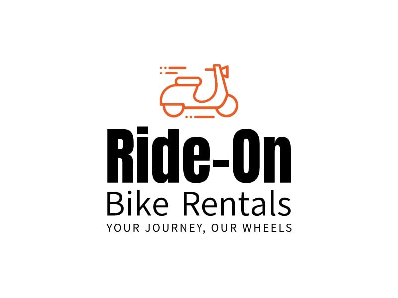 Ride-On Bike Rentals logo design