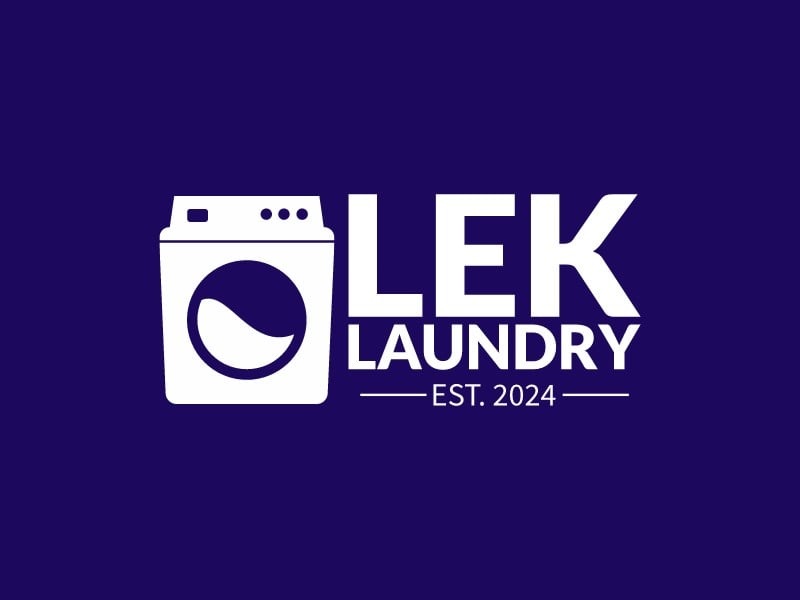 LEK Laundry logo design