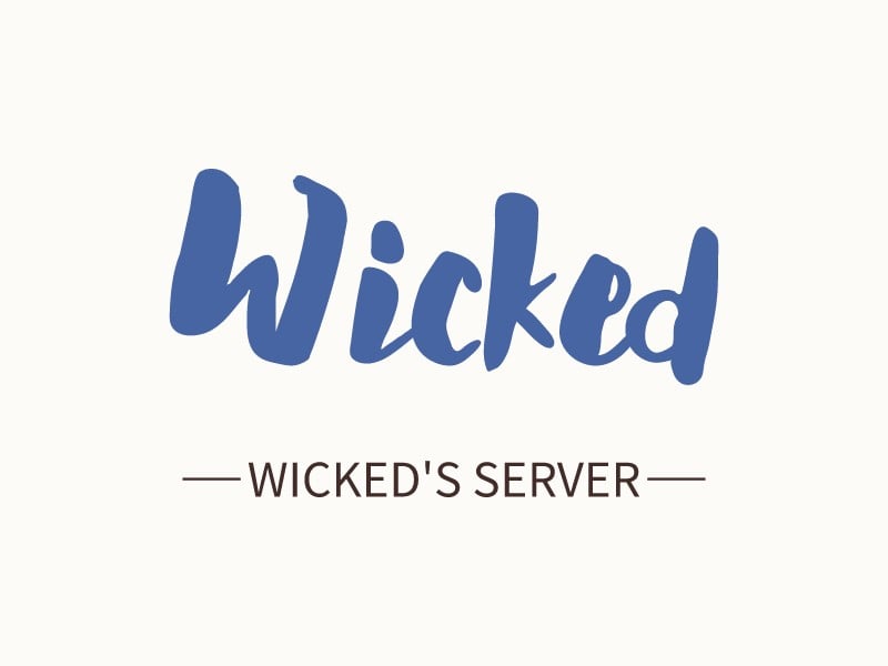 Wicked logo design