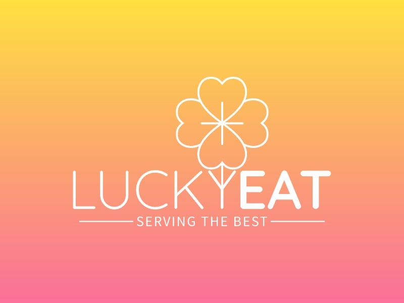 LUCKY EAT logo design