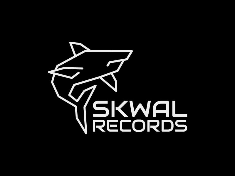 SKWAL RECORDS logo design