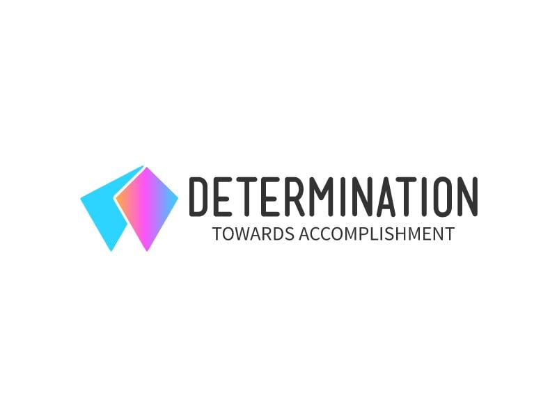 Determination logo design