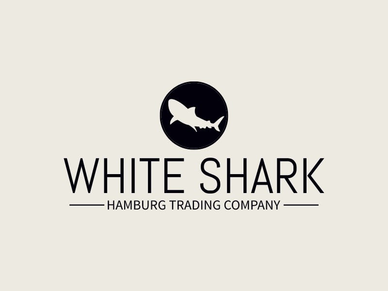 WHITE SHARK logo design