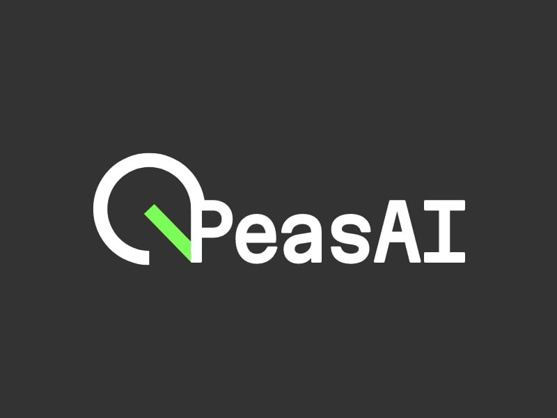 PeasAI logo design