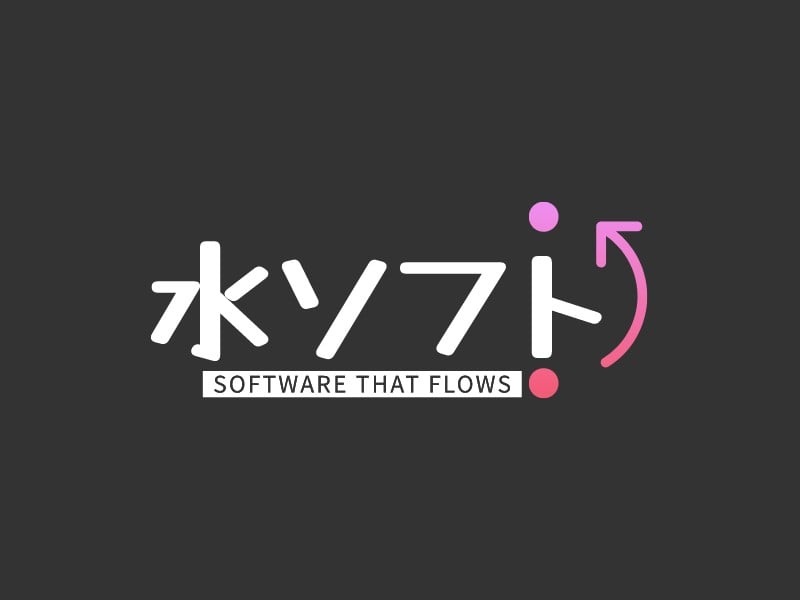 水ソフト logo design