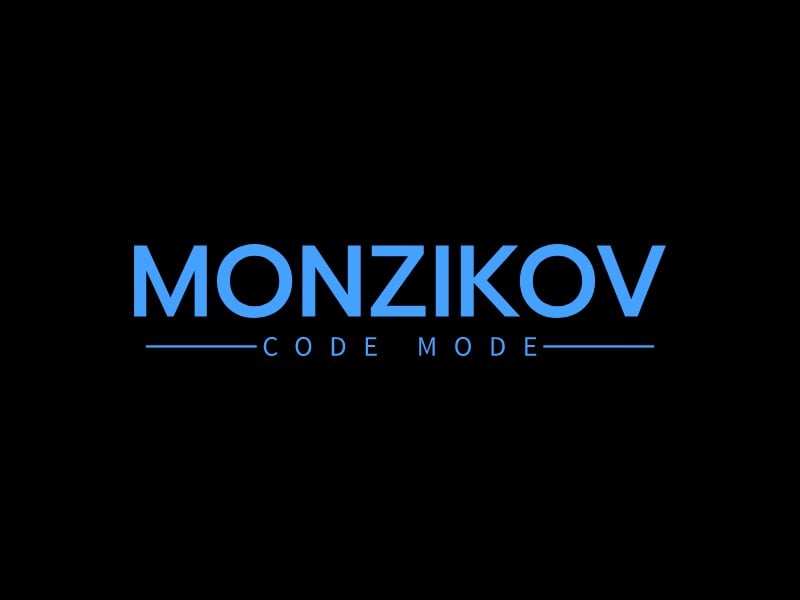 Monzikov logo design