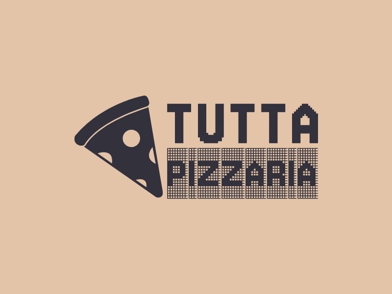 Tutta Pizzaria logo design